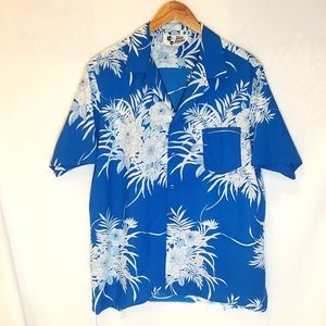 Mens Hilo Hattie Hawaiian Style Button Down Shirt Size XL Made In Hawaii